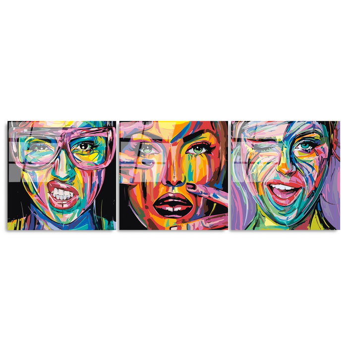 Wallity Cuadro Decorativo de Vidrio Templado Multicolor 50 x 50 cm Wallity Cuadro Decorativo de Vidrio Templado Multicolor 50 x 50 cm